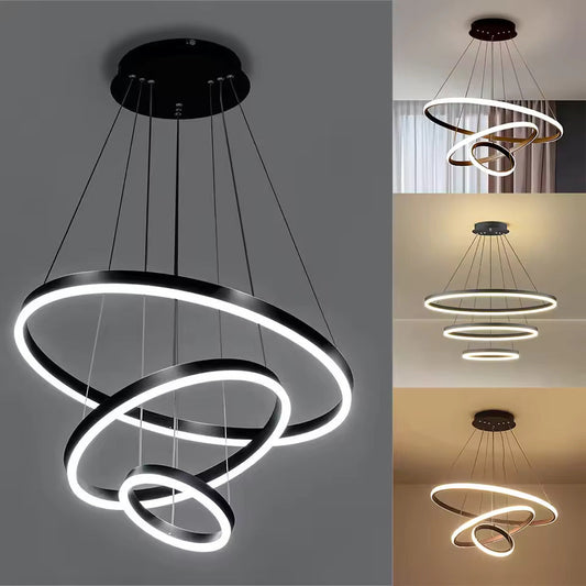 Rayvia Nordic Luxury Pendelleuchte mit verstellbarem LED für Wohnzimmer & Schlafzimmer