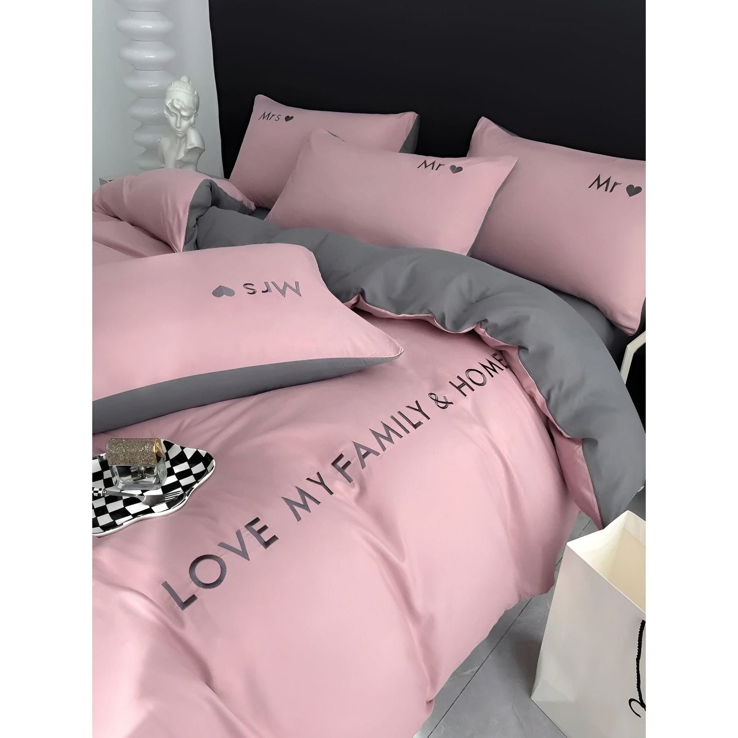 Ultra-weiche ägyptische Baumwollbettwäsche - Bettbezüge und Bettlaken für Einzel-, Doppel-, Queensize-, Kingsize-Größen