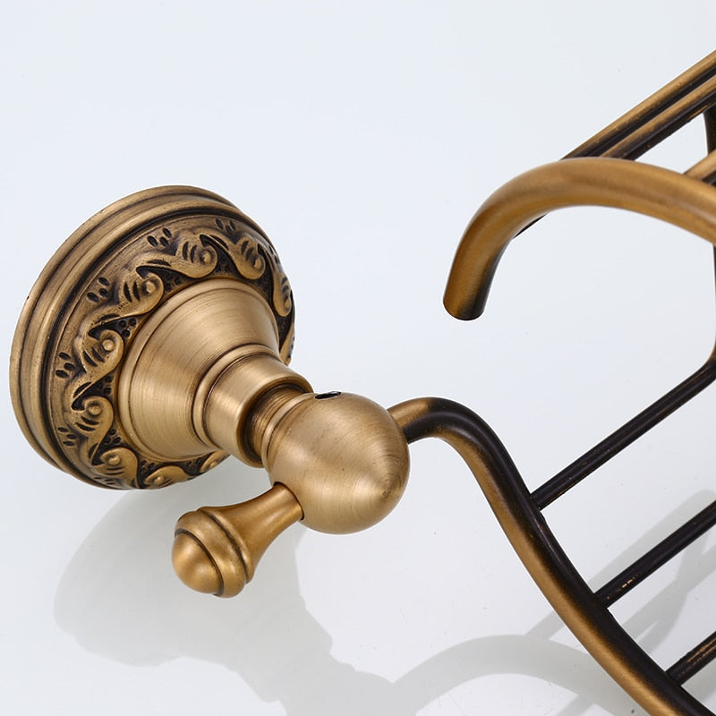 Wandmontierter Messing-Toilettenpapierhalter Antike Ausführung Rollenhalter