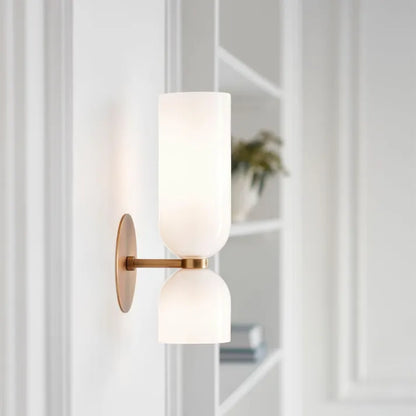 LED-Wandapplique mit Doppelkopf aus Glas – Moderne Eleganz und Energieeffizienz