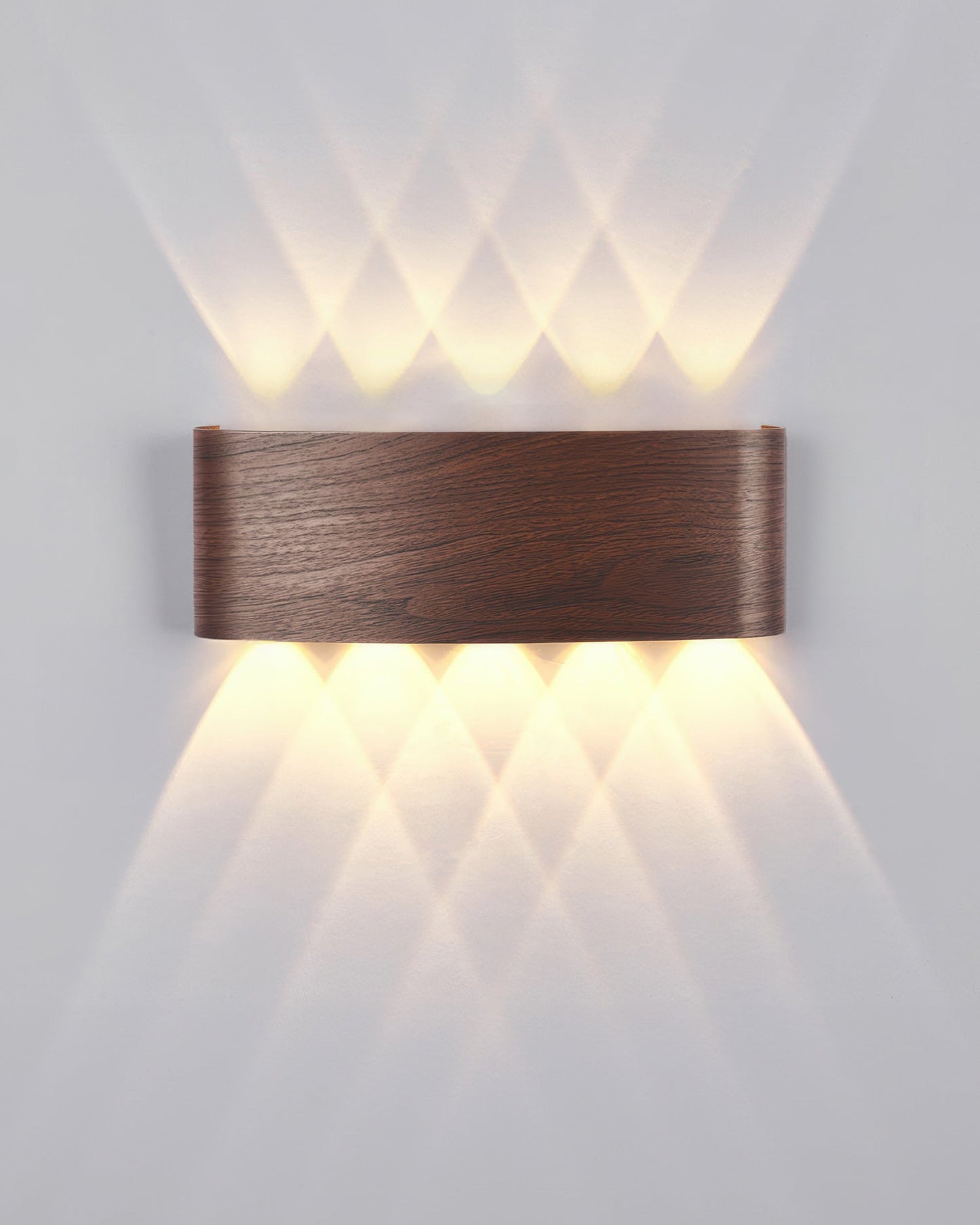 Lumina LED-Wandleuchte mit Holzmaserung