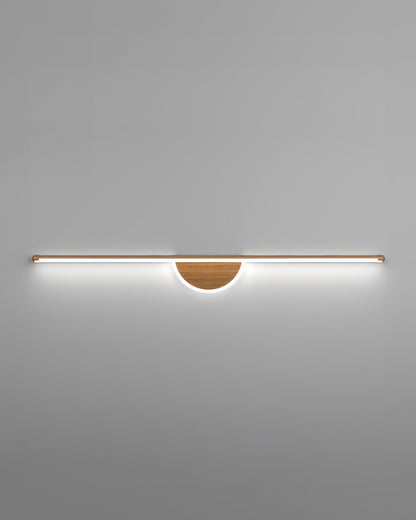 Moderne Wandlampe aus Holzbogen