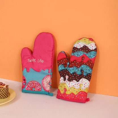 Wassermelonen- & Eiscreme-Design Ofenhandschuhe