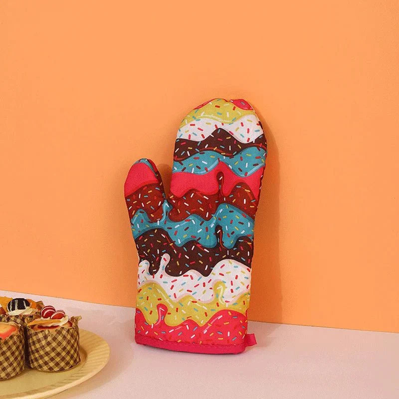 Wassermelonen- & Eiscreme-Design Ofenhandschuhe