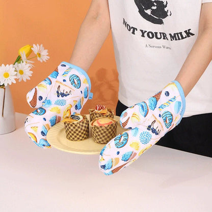Wassermelonen- & Eiscreme-Design Ofenhandschuhe