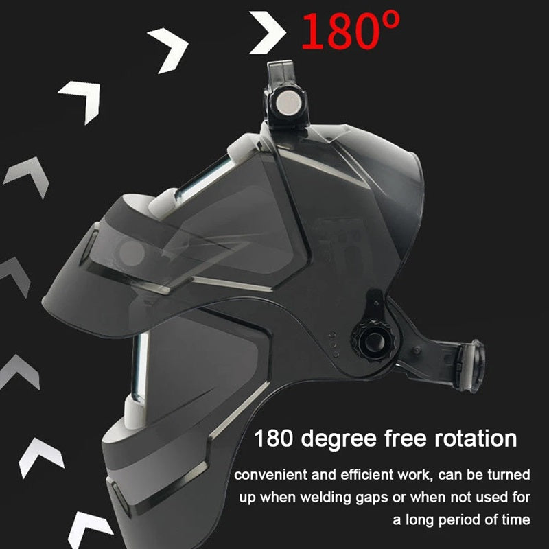 Auto-Dunkel-Schweißmaske mit Stirnlampe