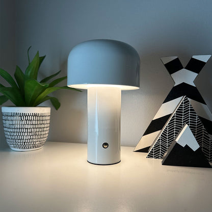 Royaleva Chic Modern Drahtlose Pilzlampe – 3 Helligkeitsstufen, kabellos & USB wiederaufladbar
