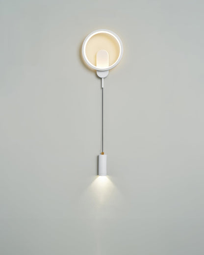 Nordische Holzmaserung Elegante Wandlampe