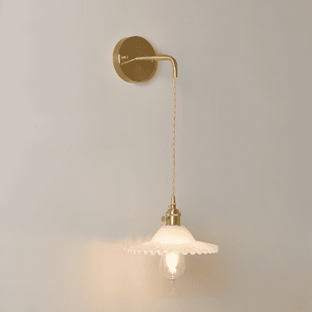 Glas Wandlampe | Retro Stil Beleuchtung