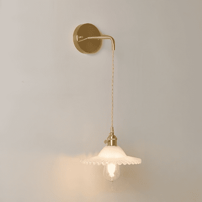 Glas Wandlampe | Retro Stil Beleuchtung