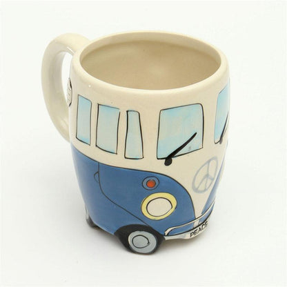 GroovyVibes – Retro Hippie Bus Kaffeetasse aus nachhaltiger Keramik