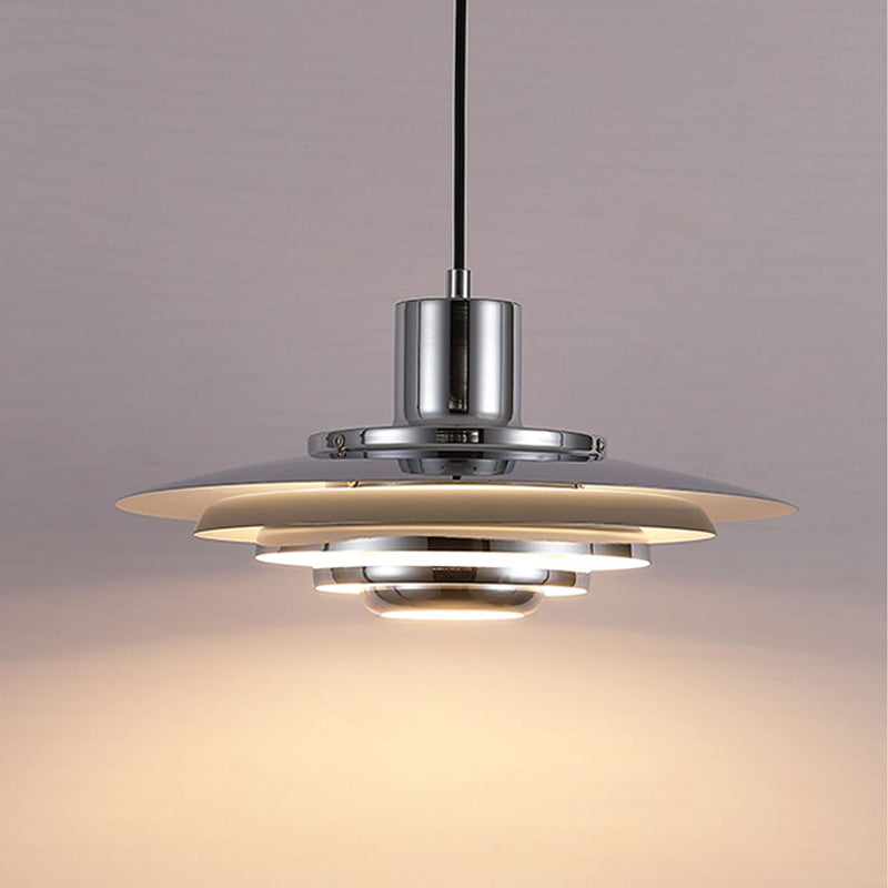 Moderne LED-Eisen- und Aluminium-Hängelampe - Skandinavische Designlampe