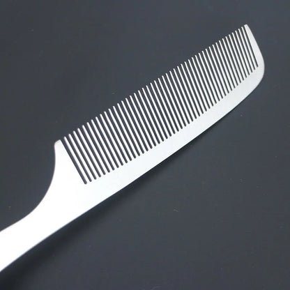 Stainless Steel Barber Kamm – Präzises Entwirren & Ergonomisches Design – Langlebig & Stilvoll