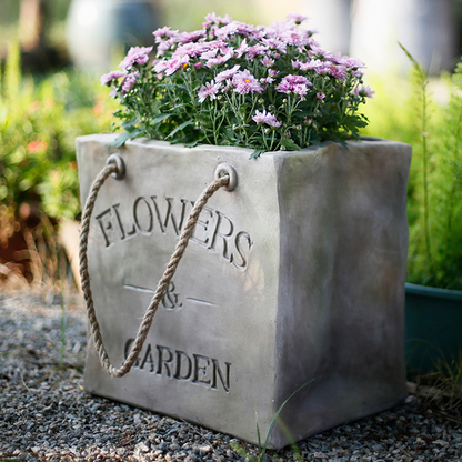 Einkaufstaschen-Förmige Blumen- Und Gartenpflanzentopf