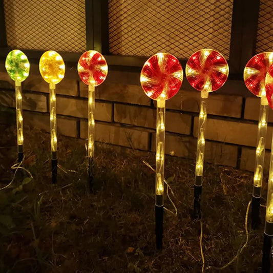 Solarbetriebene Zuckerstangenlampen