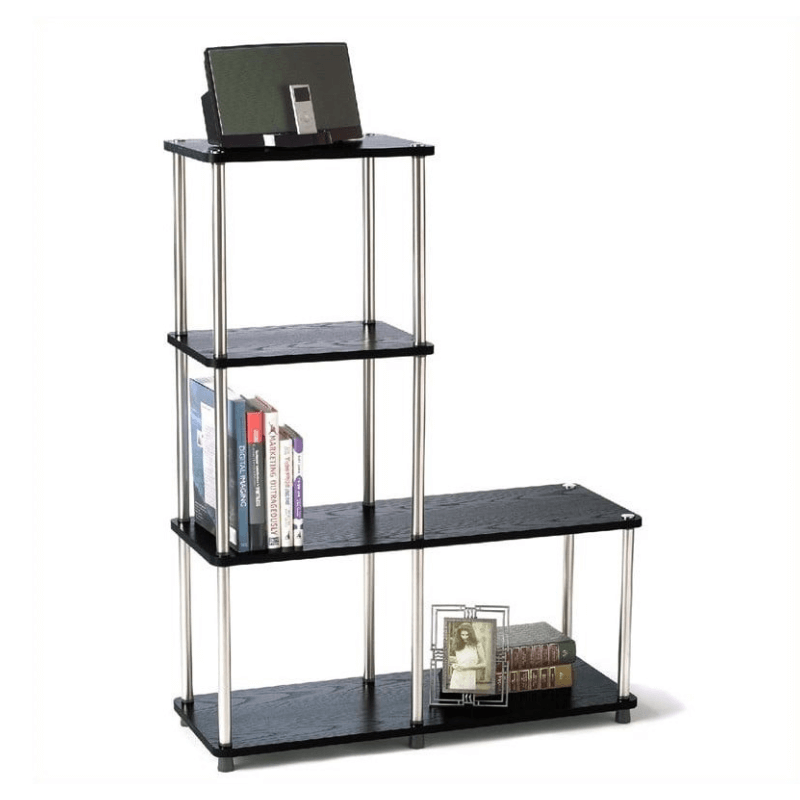 4 -Tier -L -Metall -Bücherregal