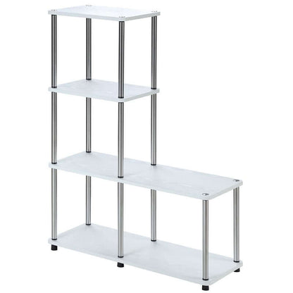 4 -Tier -L -Metall -Bücherregal