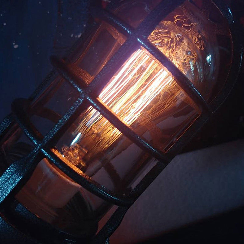 Vintage Steampunk Rocket Flame Tischlampe
