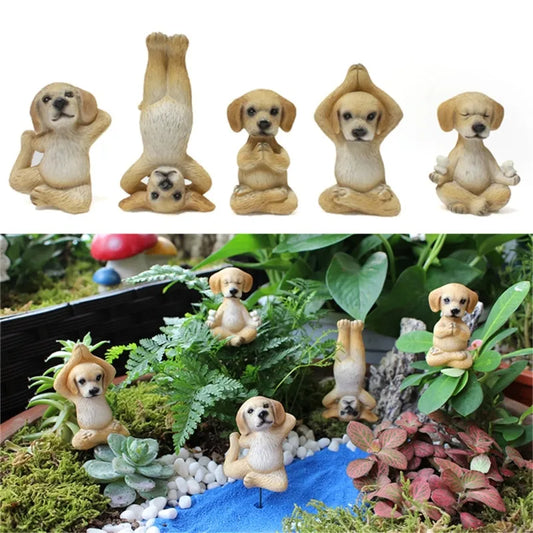 Zen Hunde Kunst: Yoga Hunde