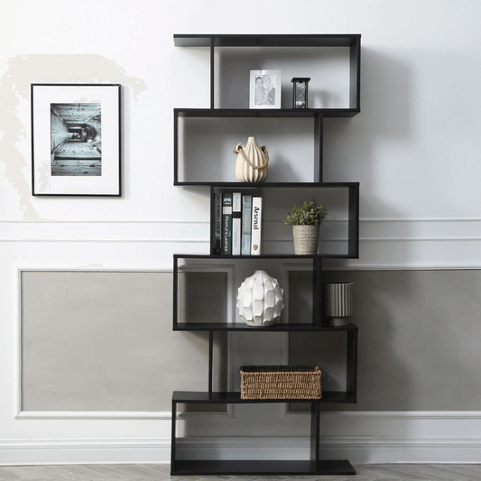 6-Shelf-Moderne, Gestaffelte Bücherregal