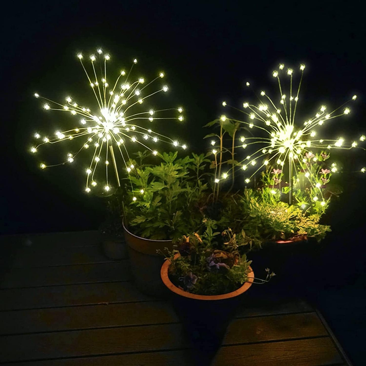 Solar Feuerwerk Gartenleuchten