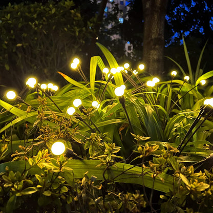 Solarleuchten Sternform mit schaukelnden Lichtern für den Garten