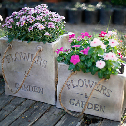 Einkaufstaschen-Förmige Blumen- Und Gartenpflanzentopf