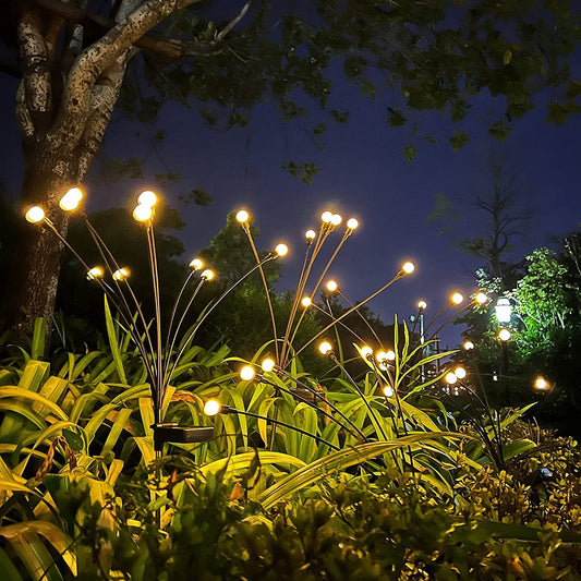 Solarleuchten Sternform mit schaukelnden Lichtern für den Garten