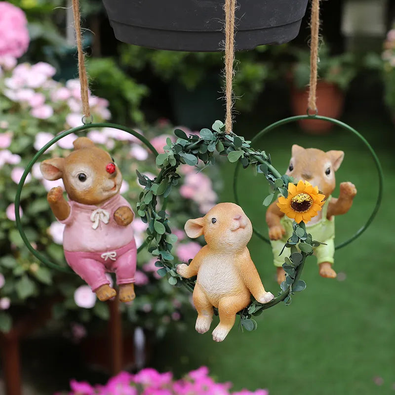 Cartoon Hase Garten Dekor