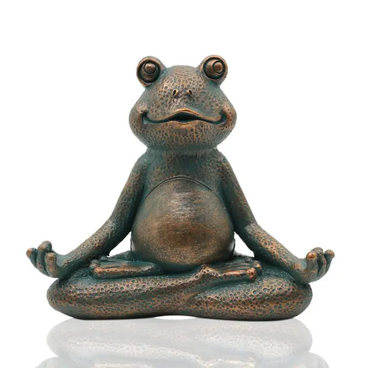 Meditierende Frosch-Gnom-Dekor