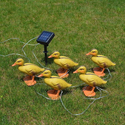 Entenling-Genuss: Solarbetriebene Gartenleuchten