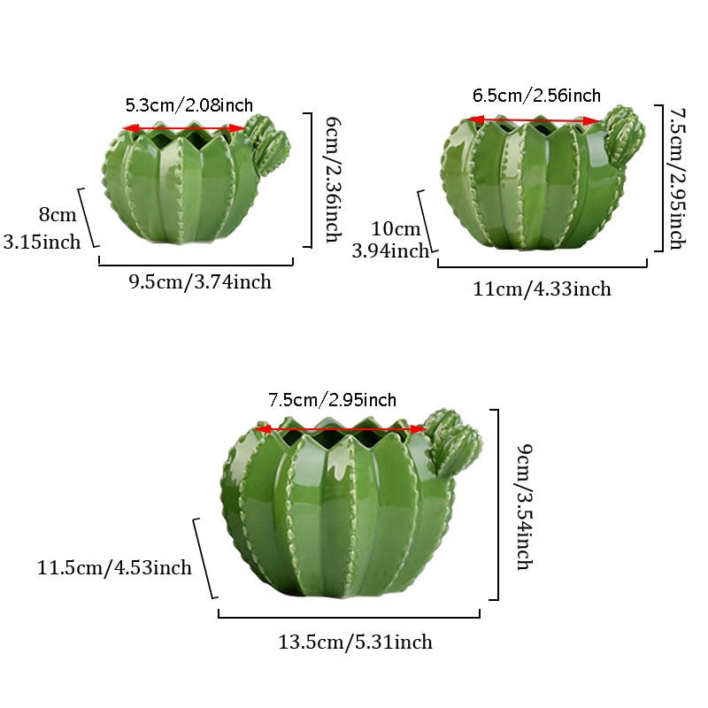 Kreativer Keramik-Kaktus-Topf