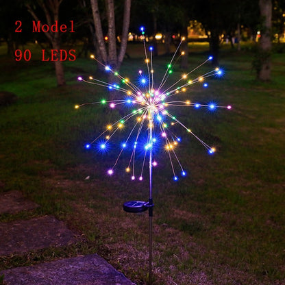 Solar Feuerwerkskette Lichter