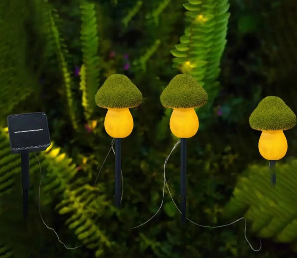 Pilz-Solar-Gartenleuchte