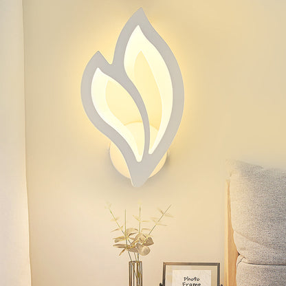 Moderne Luxus Weiße Blatt Led Led Wandleuchten - Art -Deco