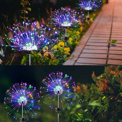 Solar Feuerwerk Gartenleuchten