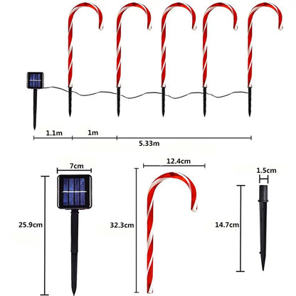 Außensolar-Zuckerstangen