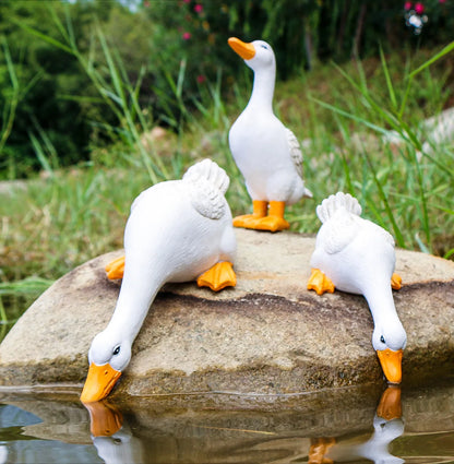 Verspielte Outdoor-Entenfiguren