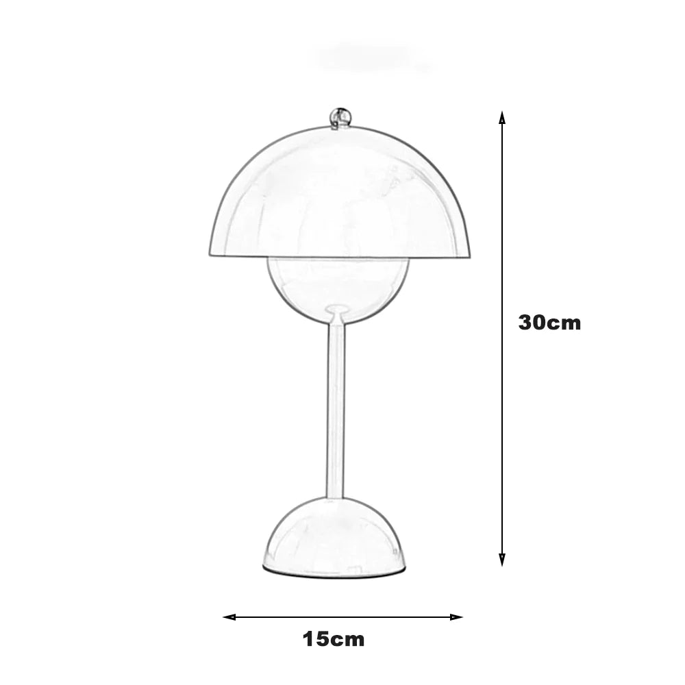 Nordic Led Pilz Nachttisch Lampe Verschiedene Farben