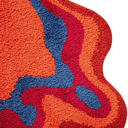 Psychedelic 70S Retro Groovy Tufted Teppich