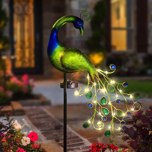 Peacock Led Solar Angetriebene Licht Wasserdichte Feengarten Rasenleuchten