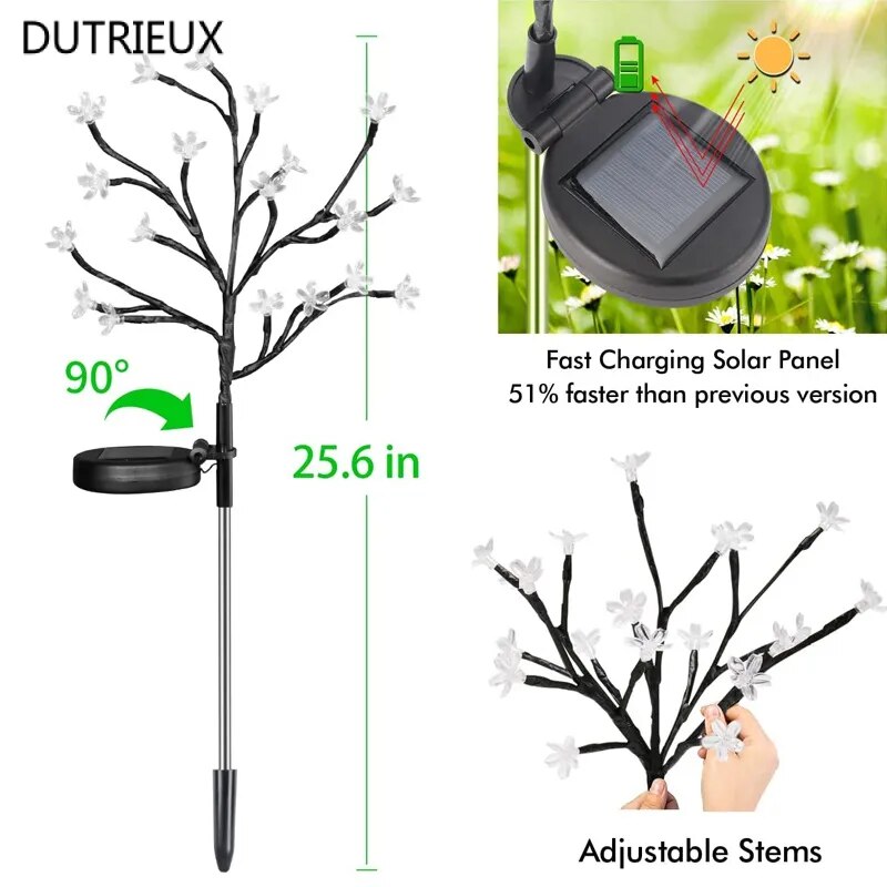 Solar-Kirschblüten-LED-Lichter