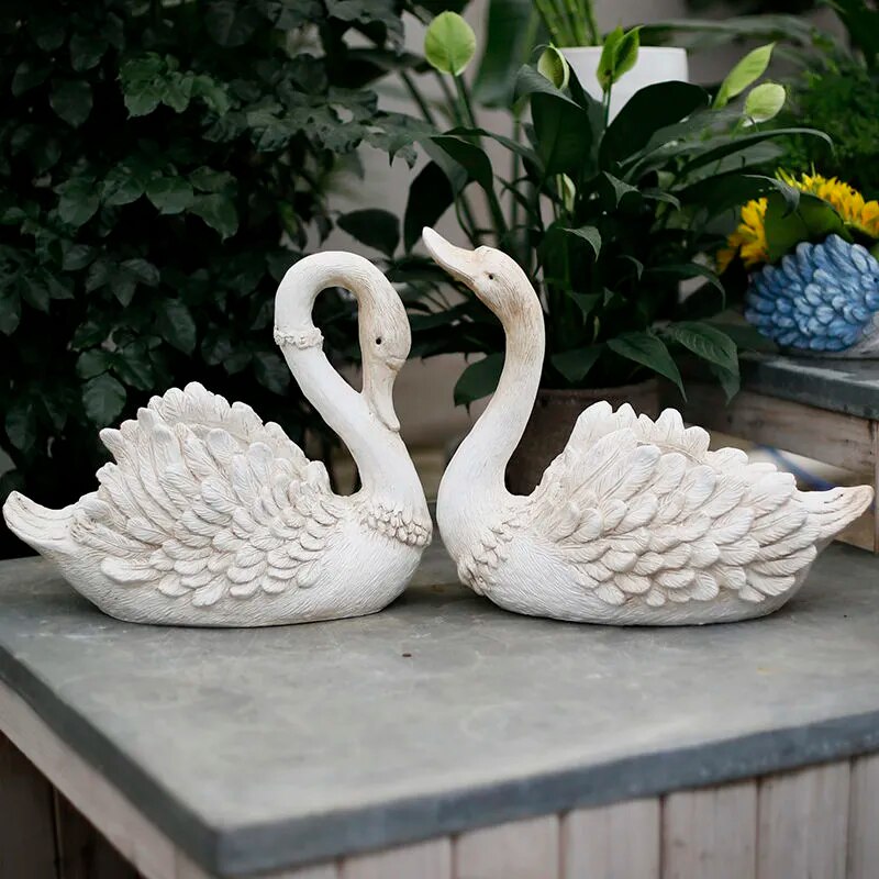 Schwan Eleganz: Gartenschaustück