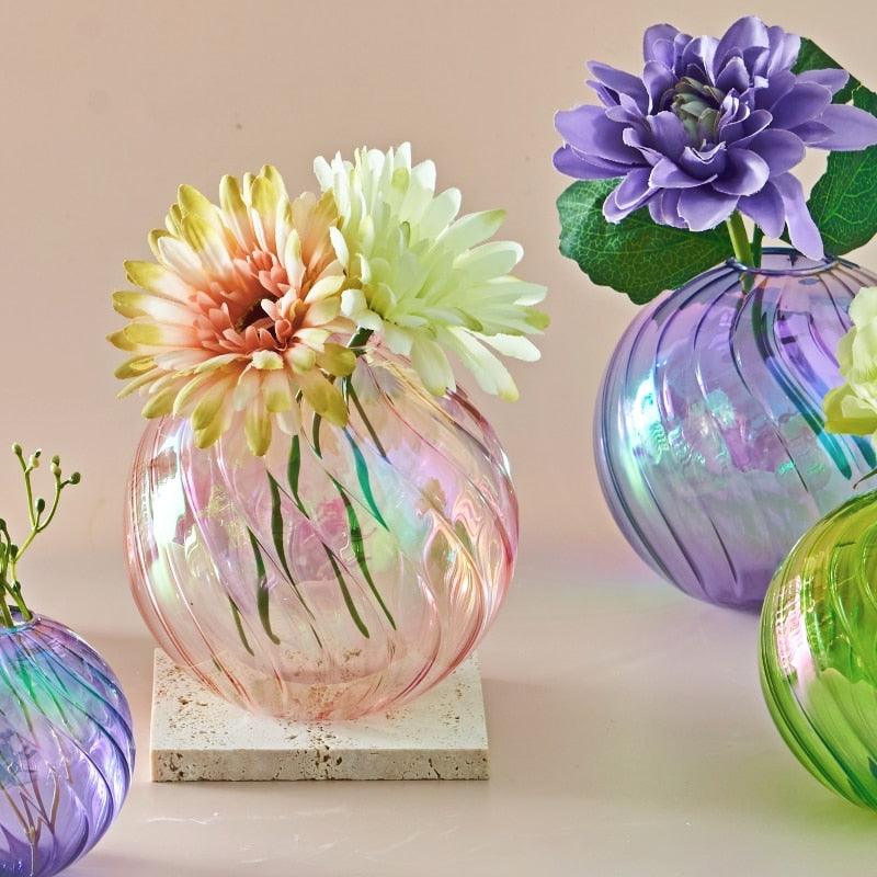 Garduru Irisierende Ballblume Vase