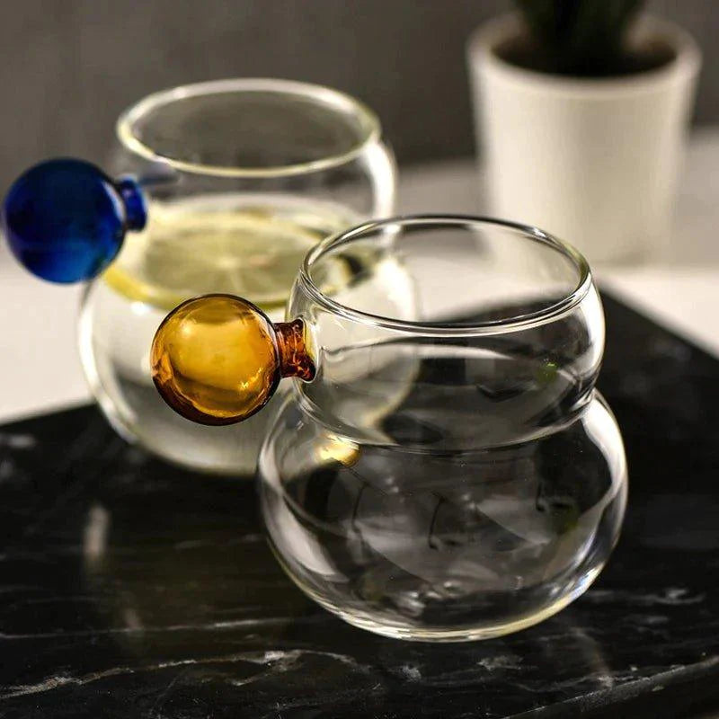 Garduru Bubble Glass Tassen Gelb Oder Grün