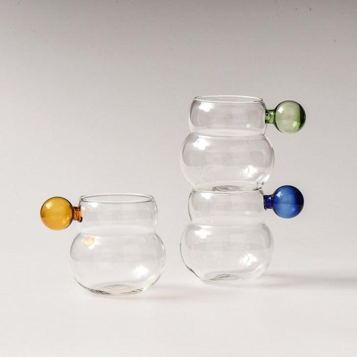 Garduru Bubble Glass Tassen Gelb Oder Grün