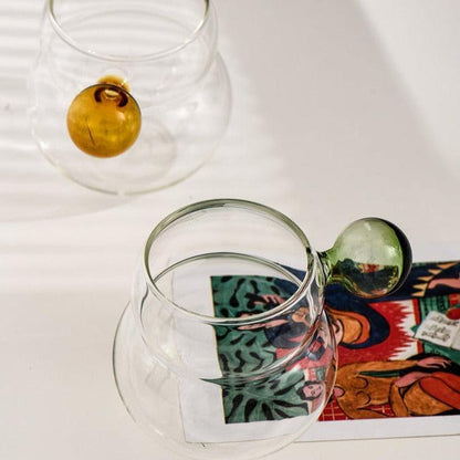 Garduru Bubble Glass Tassen Gelb Oder Grün