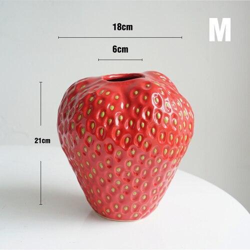 Garduru Strawberry Ceramic Vase