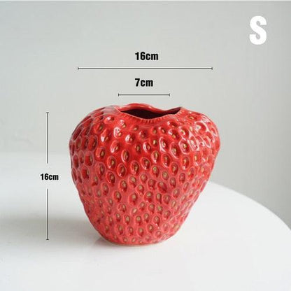 Garduru Strawberry Ceramic Vase