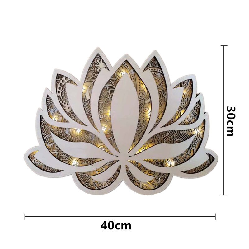 Moderne Lotus Blume Mandala Wandleuchte - Led